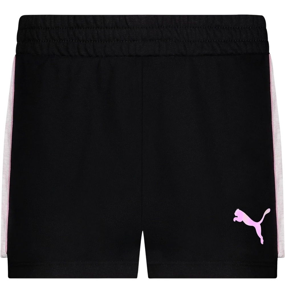PUMA Girls' Cotton French Terry Short Size M